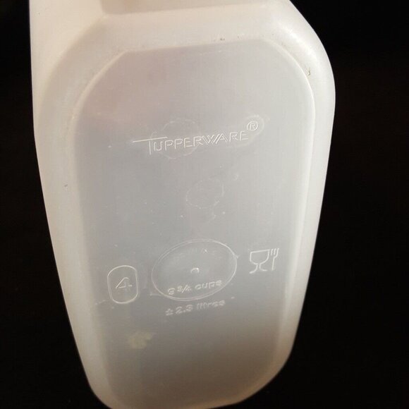 Vintage Tupperware Plastic Modular Mates 1614 Pink Pour All Flip Top 9.75 Cups - Picture 7 of 7